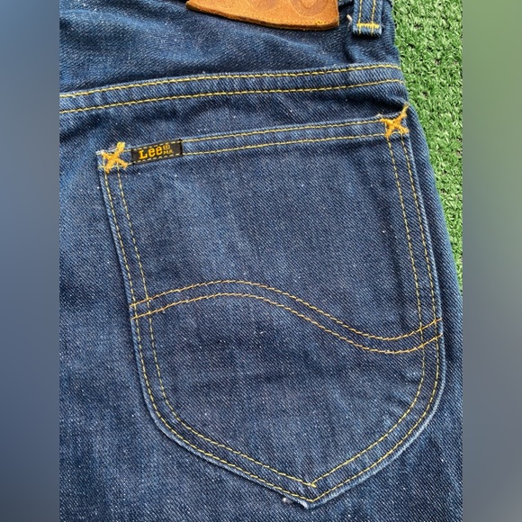 VTG 60’s LEE Riders Sanforized Leather Label Jeans Men’s SZ 27”x 30” Union Made - Picture 8 of 12